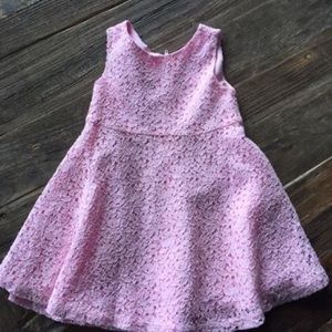 Pink eyelet dress